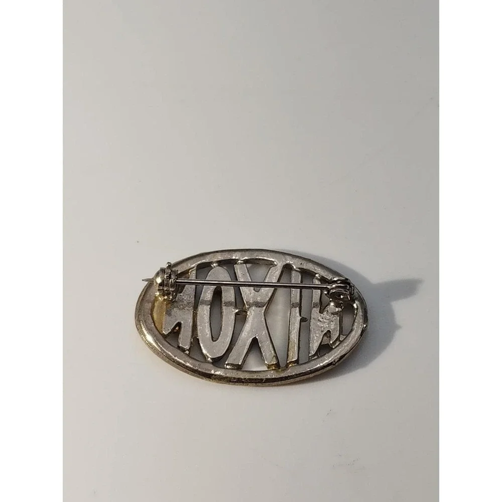 Vintage rhinestone NIXON presidential‎ campaign brooch pin